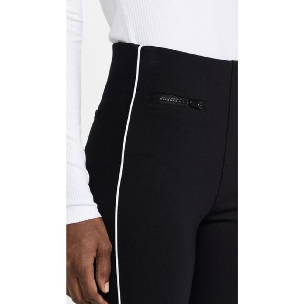 Spanx The Perfect Pant Ankle Piped Skinny black and white, Womens M Petite - Picture 4 of 11
